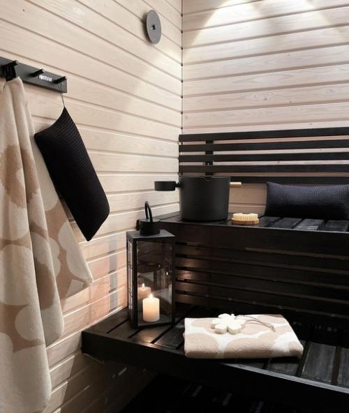 Черно-белые детали в интерьере финского дома. 08