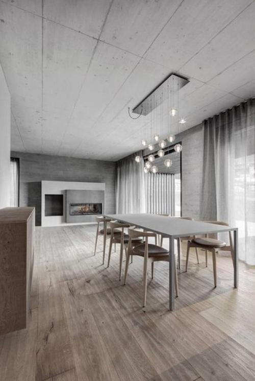 Дом в современном стиле из дерева и бетона. 02