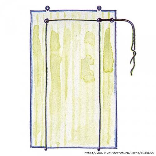 Рулонная штора.  Рулонной шторой можно закрыть окно или стеклянную дверь. 04