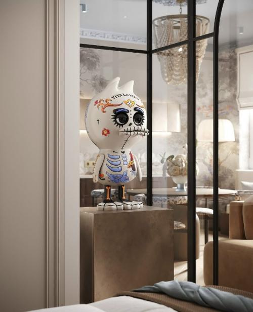 Интерьер для девушки, влюблённой в путешествия и Азию 42 кв. 07