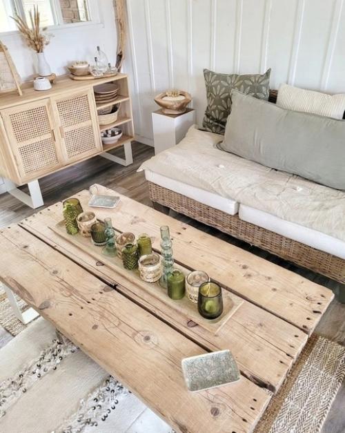 Деревянный стиль интерьера привносит в комнату неповторимую теплоту и уют. 06