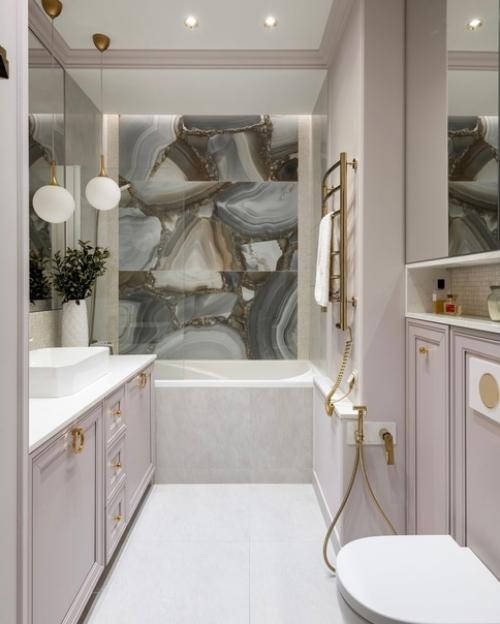 Интерьер квартиры в пастельных тонах с уютными деталями. 05