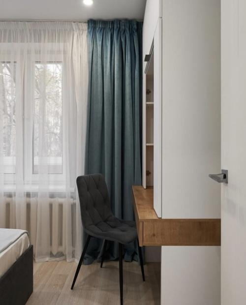 Интерьер двухкомнатной квартиры в эстетике тихой роскоши. 04