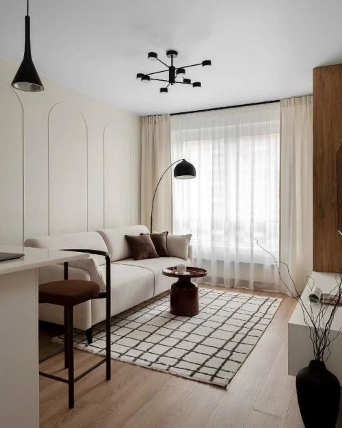 Современная гармония.  В этом проекте чувствуется тонкий баланс между уютом и функциональностью. 02