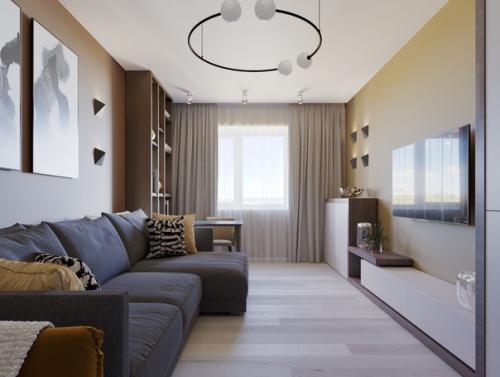 Дизайн квартиры 74 кв. 02