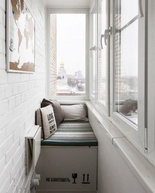 Идеи для небольших и узких балконов. 02