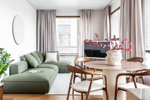 Реализованный интерьер квартиры рядом с парком для семьи дизайнера. 02