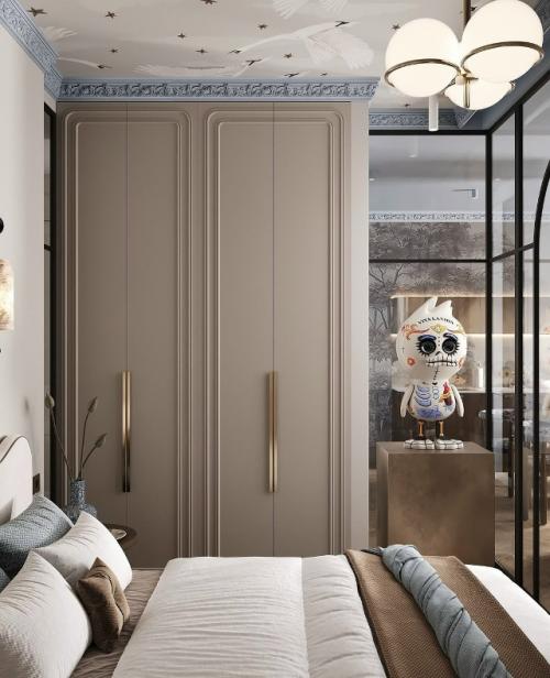 Интерьер для девушки, влюблённой в путешествия и Азию 42 кв. 06