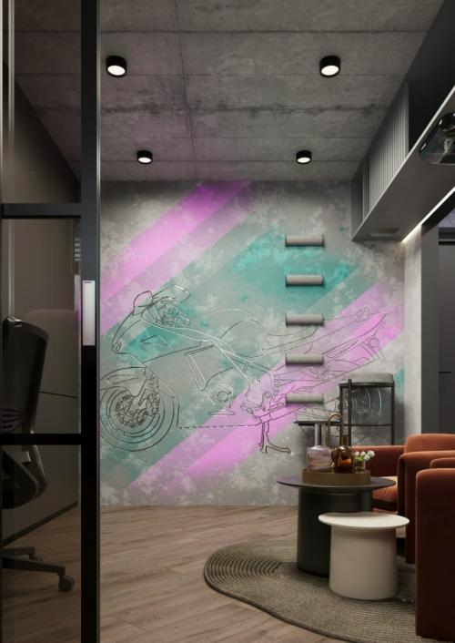 Оригинальный проект 1-комнатной квартиры 30, 3 м 2 для молодой женщины. 06