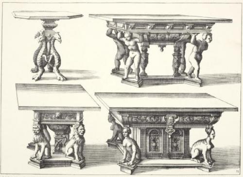 Старинное издание!  Verscheyden Schrynwerck als Portalen, Kleerkassen, Buffetten, Ledikanten, Tafels, Kisten, Stoelen, Bancken, Schabellen. 06