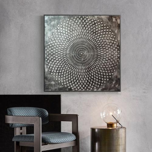 Текстурная интерьерная картина мандала. 04