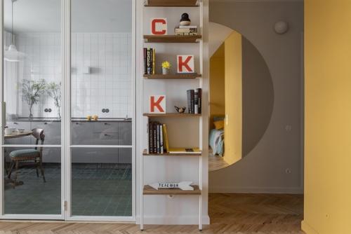 Яркий интерьер квартиры 42 кв. 07