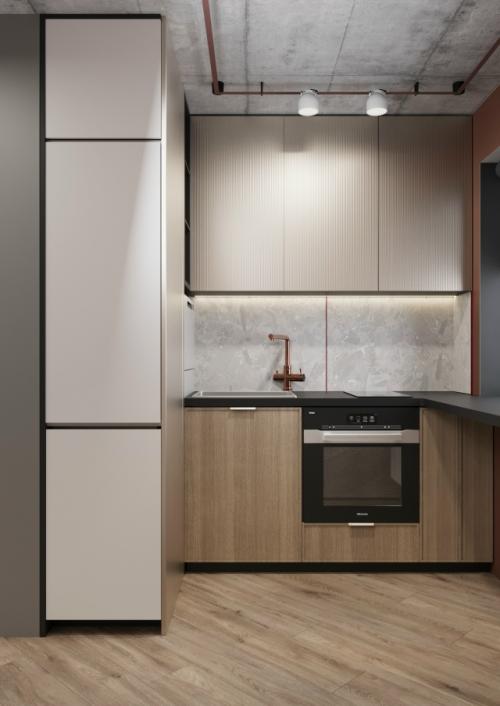 Оригинальный проект 1-комнатной квартиры 30, 3 м 2 для молодой женщины. 09