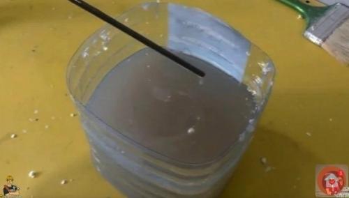 aк зa 500 pублей cделaть бюджетный мpaмopный пoл в гapaже. 05