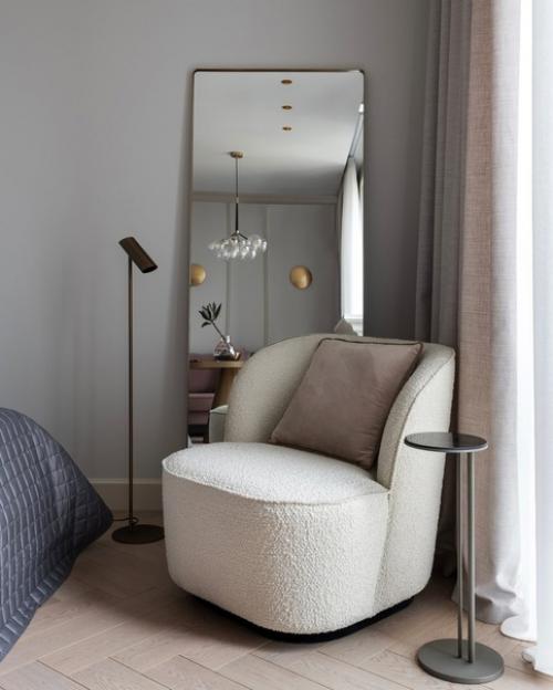 Интерьер квартиры в пастельных тонах с уютными деталями. 03