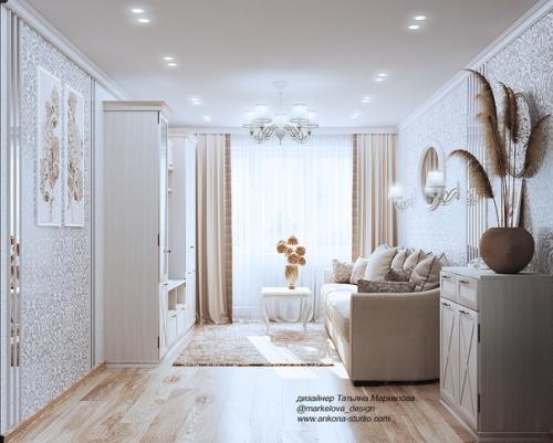 Новый завершенный проект интерьера квартиры для молодой хозяйки. 04