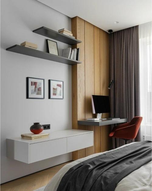 Дизайнеры Михаил новинский и Анастасия Кряжева, студия Mndesign, оформили пространство квартиры площадью 87 кв. 04