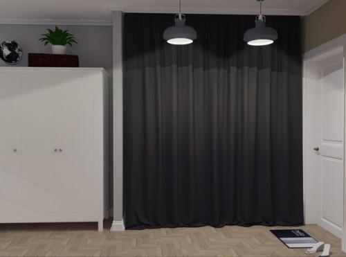 Владелица студии молодая девушка - стилист пожелала организовать пространство компактно и эргономично. 07