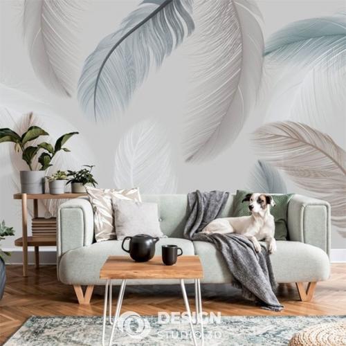 Пернатый декор стен. 05