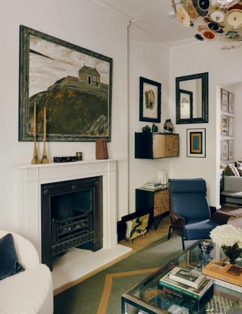 Мезонет в кенсингтоне: смелый микс цвета, узора и искусства. 02