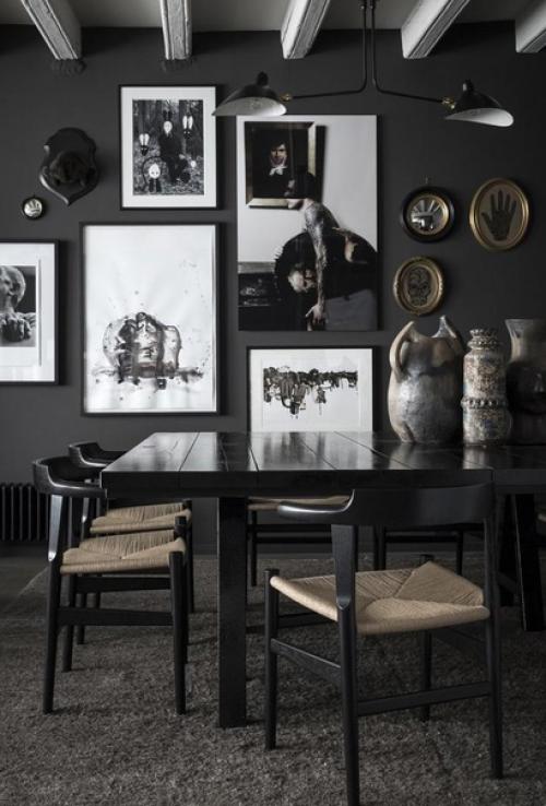 Красивый интерьер. В чёрном цвете. 04