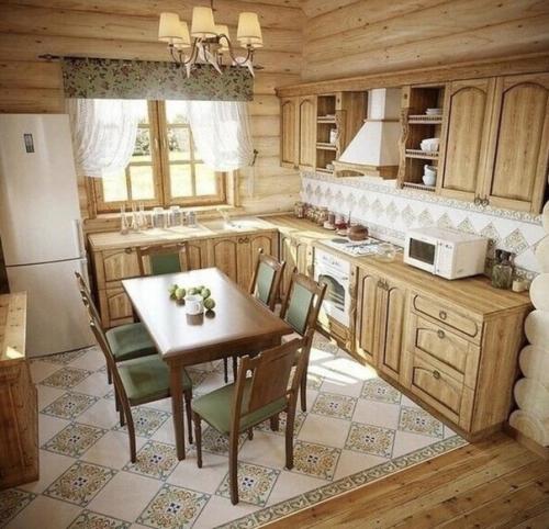 Интерьер дома. Сделанного из дерева. 02