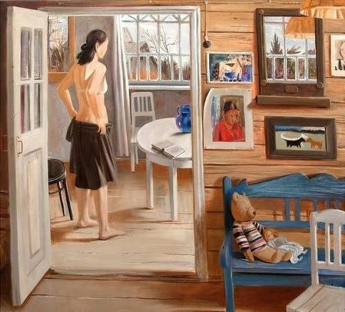 Интерьер нашего детства в работах художников. 03