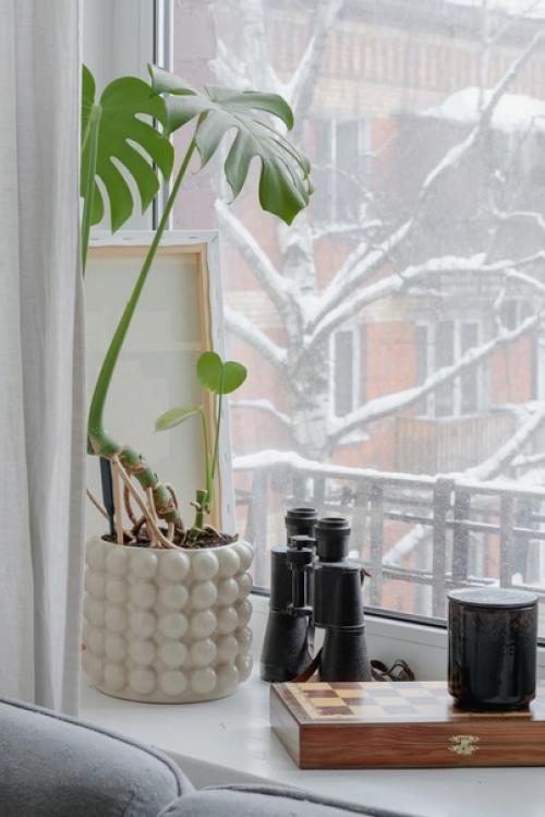 Лаконичный дизайн московской хрущевки 29 м 2 в стиле японского минимализма и с элементами ваби - саби. 06