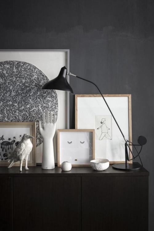 Красивый интерьер. В чёрном цвете. 03