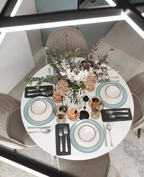 Стильный дизайн кухни - гостиной и лоджии. 04