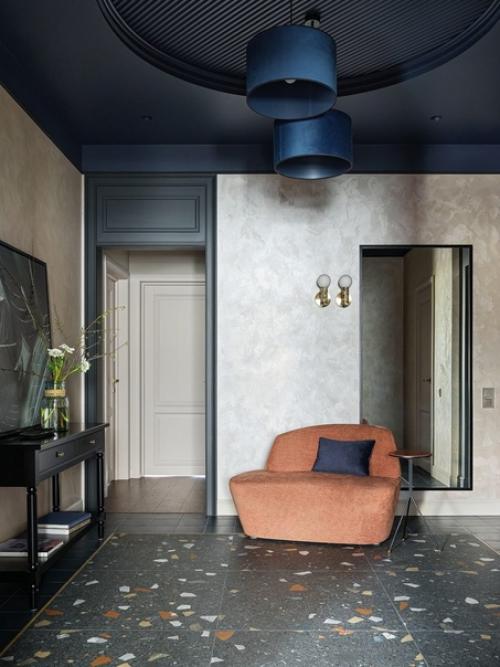 Реализованный интерьер яркой квартиры, площадью 104 кв. 06