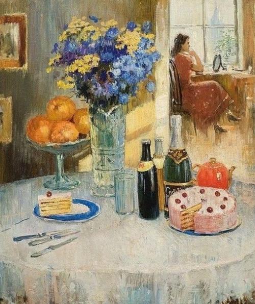 Интерьер нашего детства в работах художников. 02