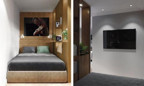 Современный интерьер квартиры площадью 27 кв. 06