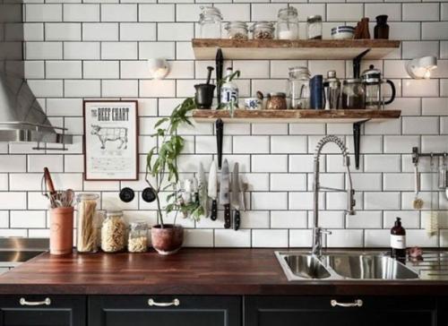 Открытые полки в скандинавском стиле - один из главных трендов. 04