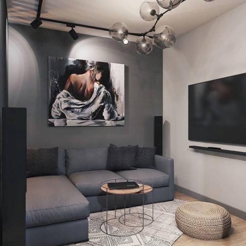 Стильный дизайн - проект однокомнатной квартиры. 02