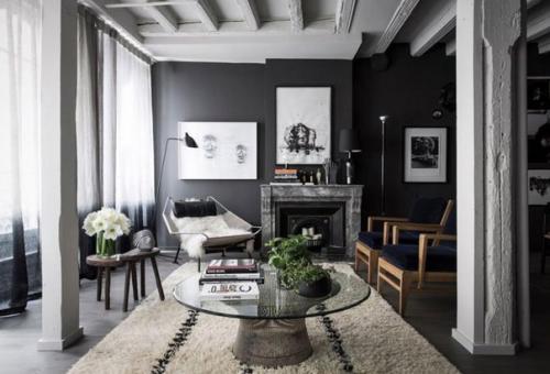 Красивый интерьер. В чёрном цвете. 07