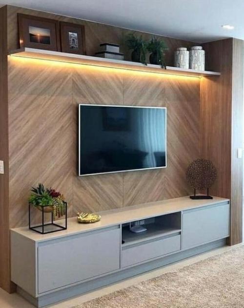 Варианты оформления гостиной. 04