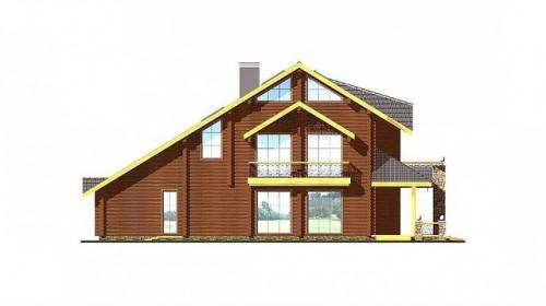 Солидный бревенчатый дом. 09