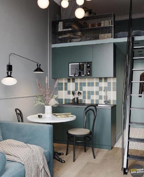 Небольшая студия. В современном стиле. 01