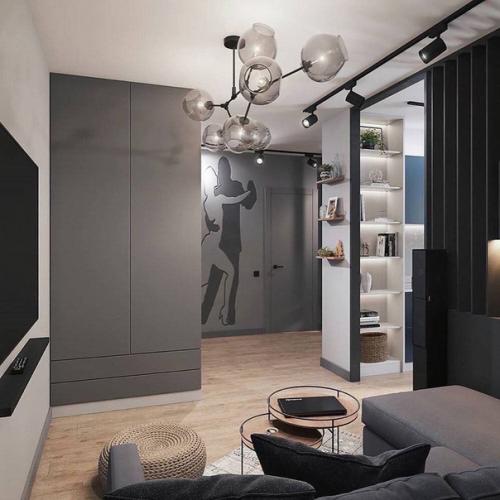 Стильный дизайн - проект однокомнатной квартиры. 04