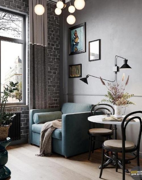 Небольшая студия. В современном стиле. 04