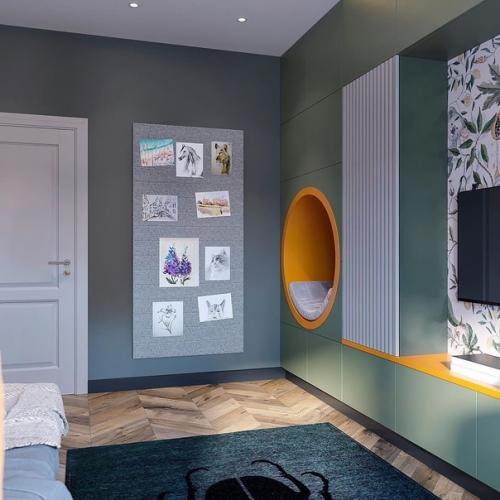 Мы проводим четверг ярко, прошу любить и жаловать дизайн - проектом детской комнаты. 03