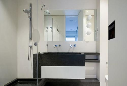 Элегантные ванные в черно-белом цвете. 09