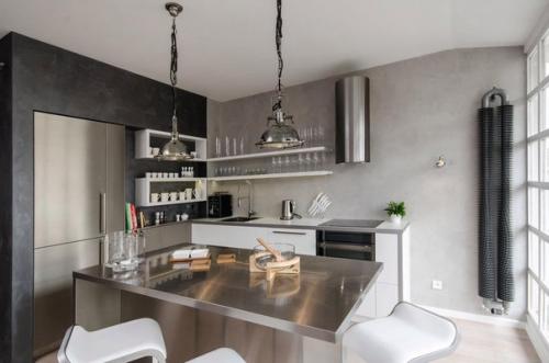 Бетонный интерьер: особенности, фото. 03