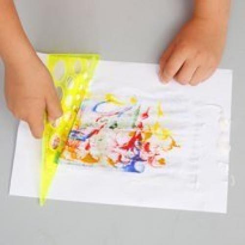 Мы рисуем с детьми по пене для бритья? 04