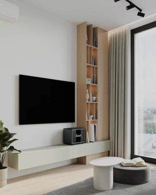 Современный проект однокомнатной квартиры 47 м 2 в Москве. 05