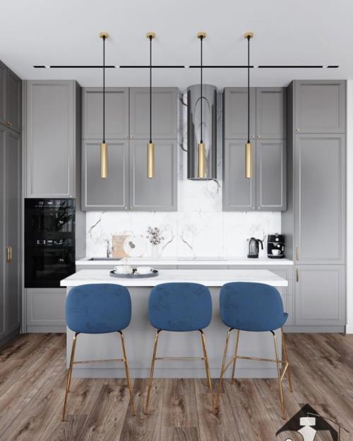 Кухня - гостиная. Площадь комнаты: 41, 9 кв. 07