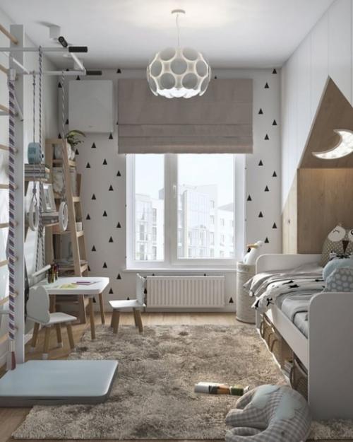 Проект 2 х - комнатной квартиры с объединёными кухней и гостиной. 02