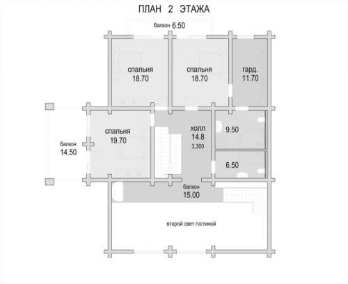 Солидный бревенчатый дом. 04