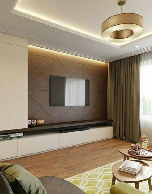 Варианты оформления гостиной. 07